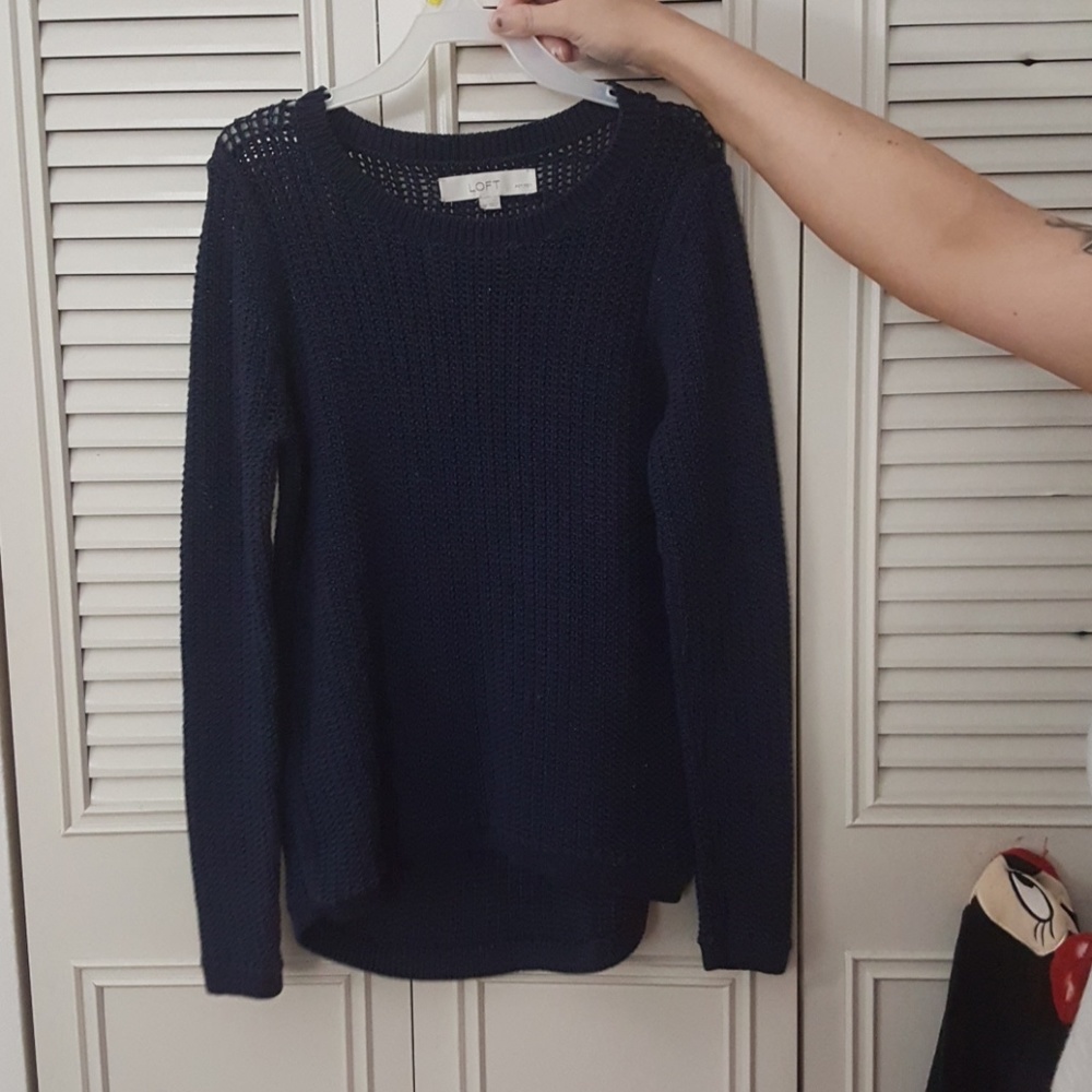 Navy blue loft sweater